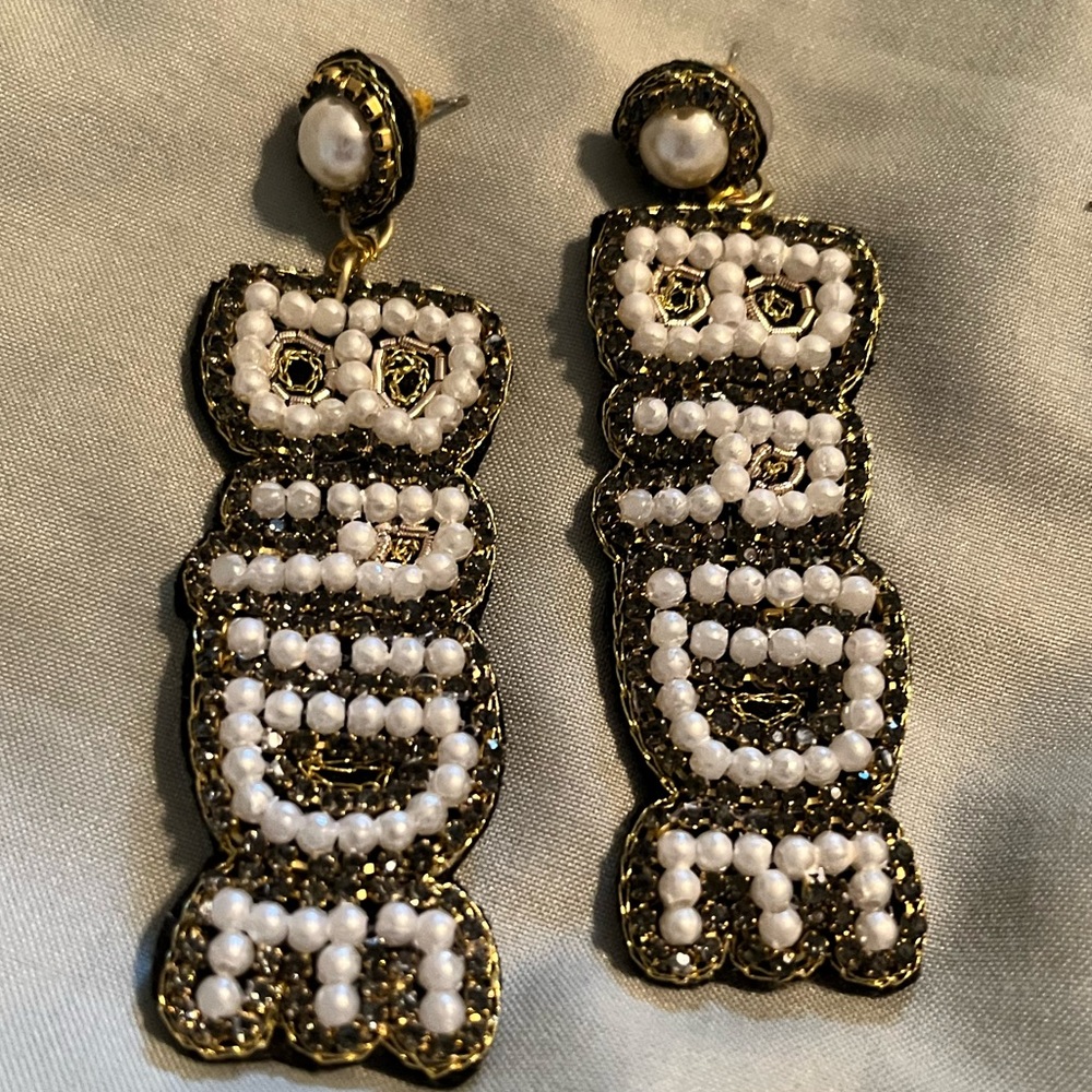 Beaded Bride earrings